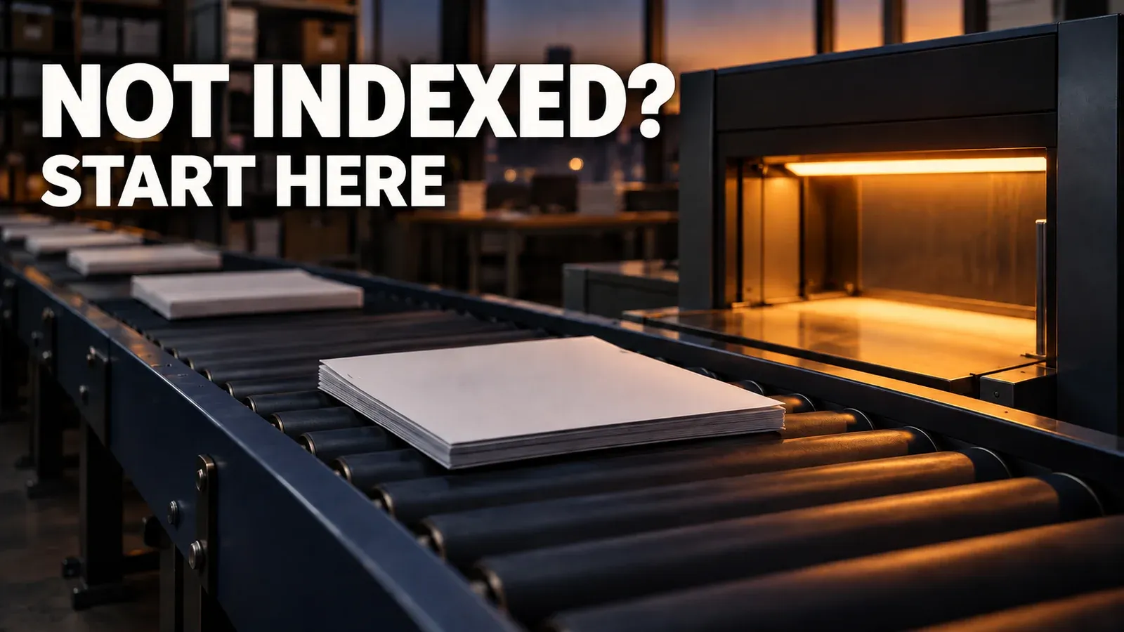 Not indexed? Start here, beside a paper dossier waiting before a scanner
